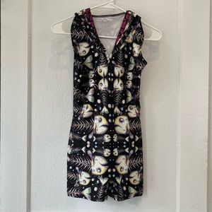 Super Funky Unique Hooded Unitard Size Medium